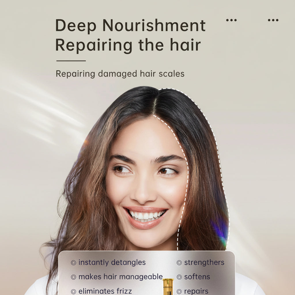 Muicin Gold Shine Style Hair Straightening Serum - 50ml