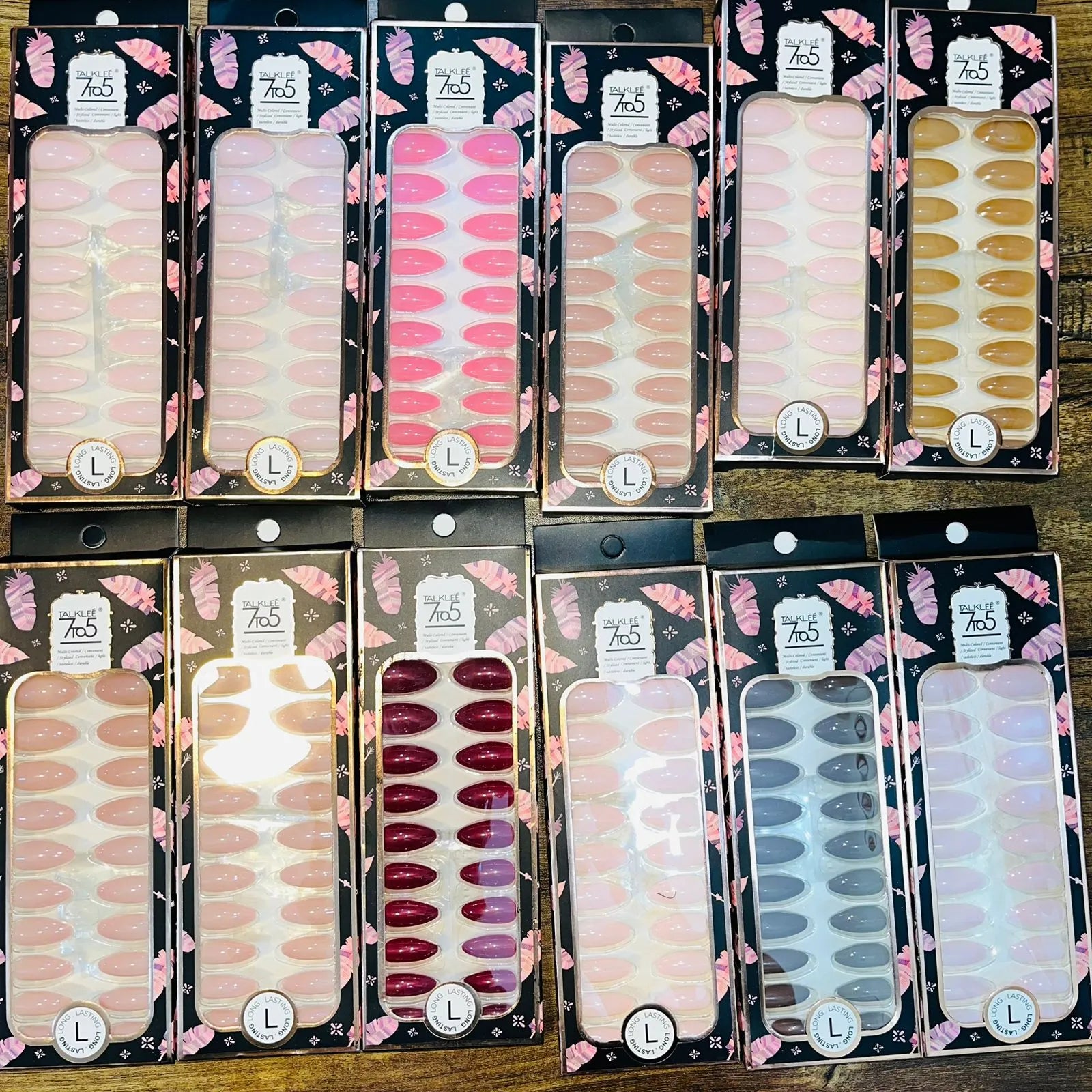 7To5 Talklee Matte Artifical Nails With Free Stickers
