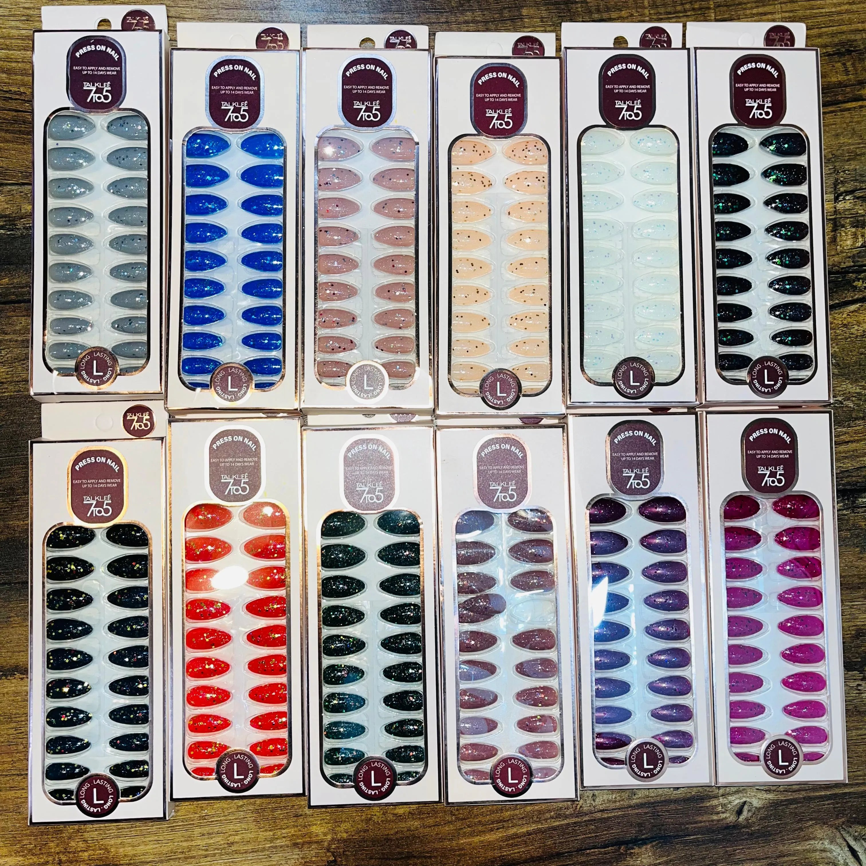 7To5 Talklee Press On nails Artifical Nails With Free Stickers