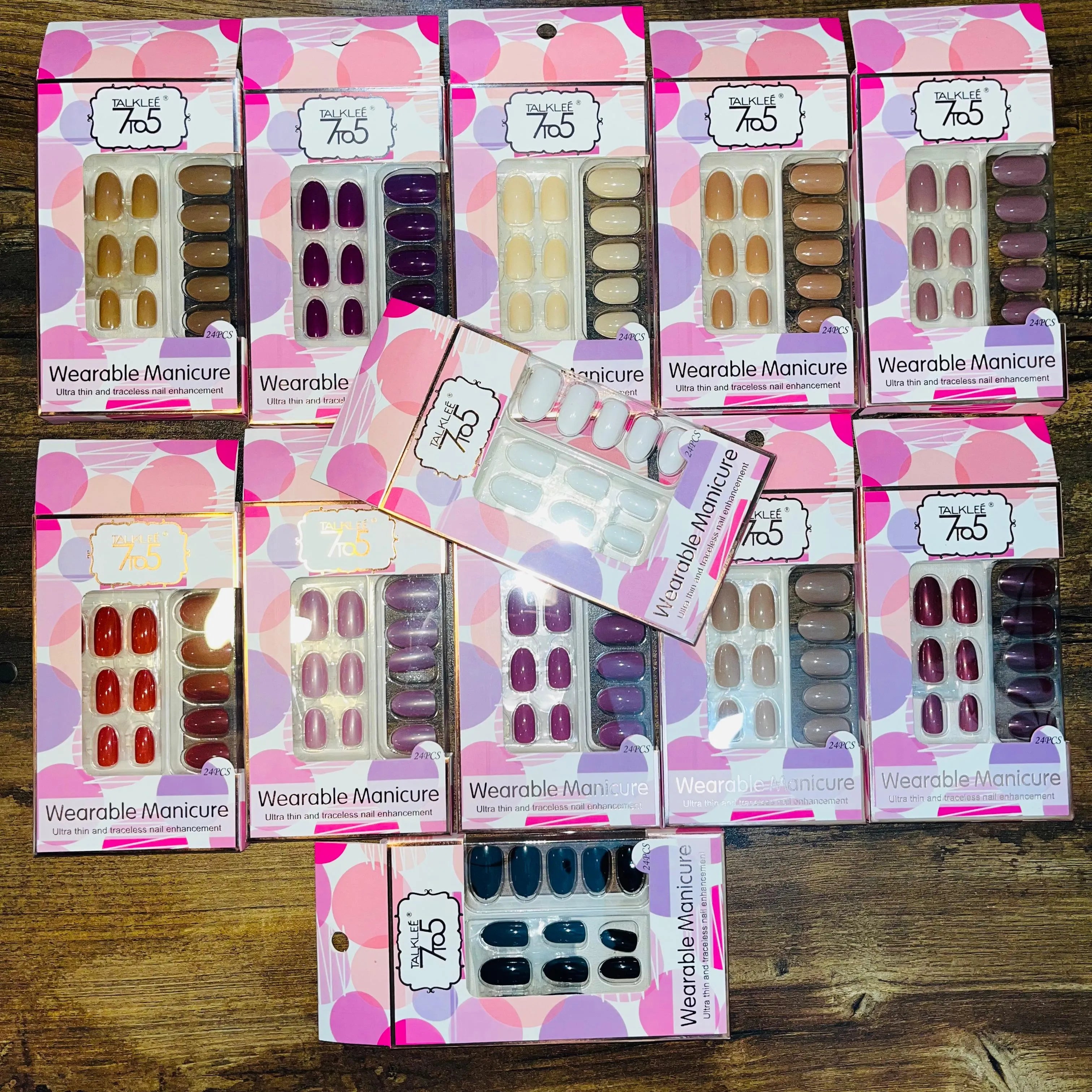 7To5 Talklee Wearable Artifical Nails With Free Stickers