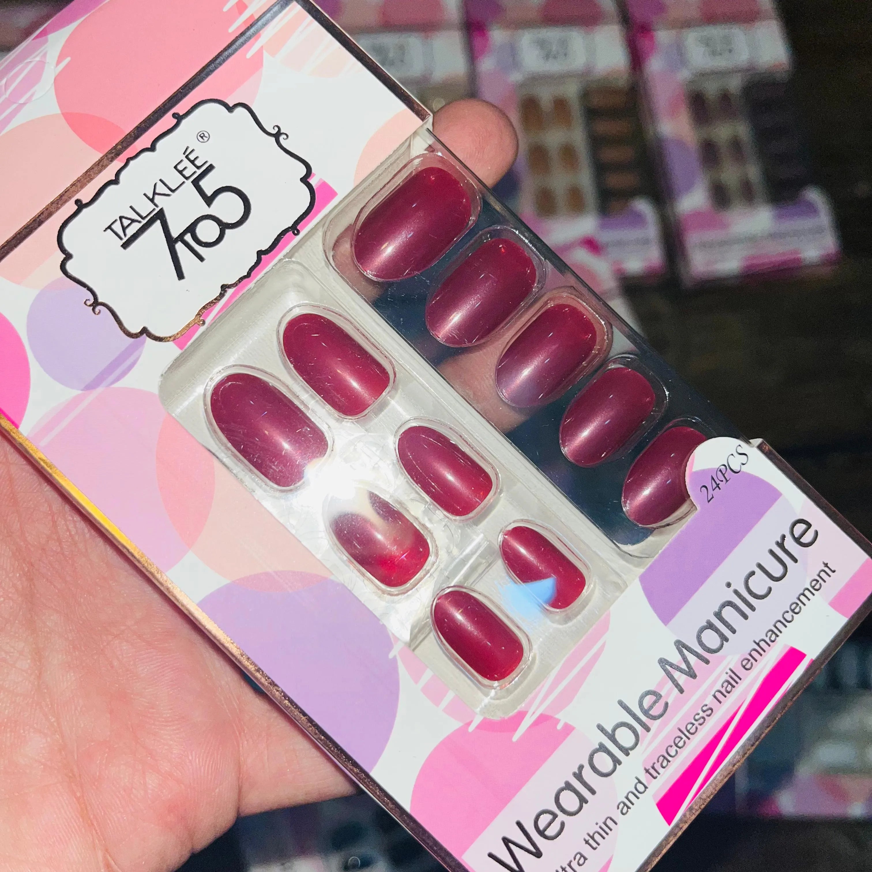 7To5 Talklee Wearable Artifical Nails With Free Stickers