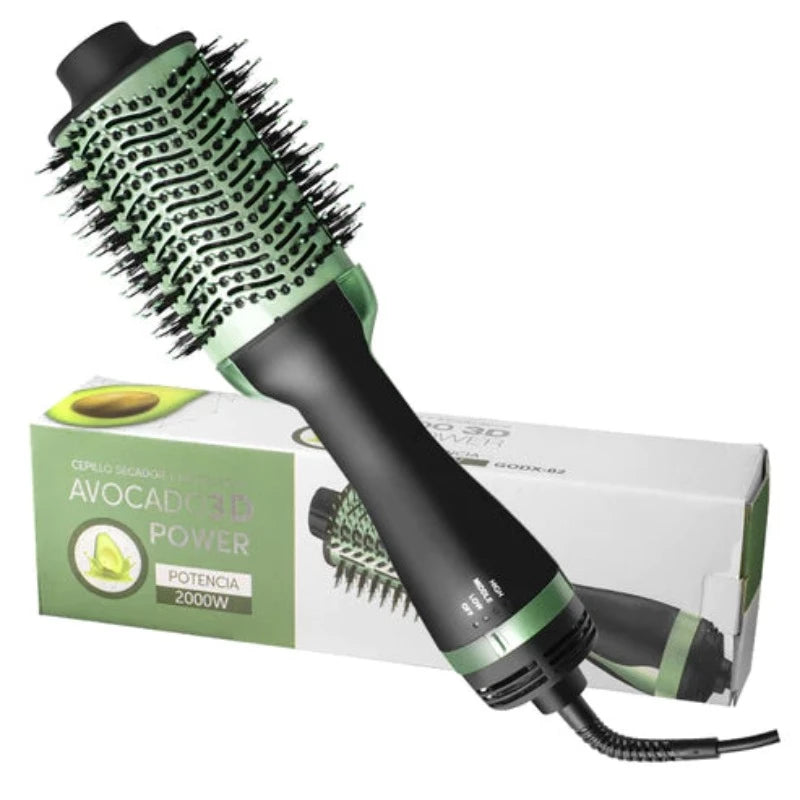 One Step Hot Air Brush - Dryer + Straightener with Gift Hair Hold Spray
