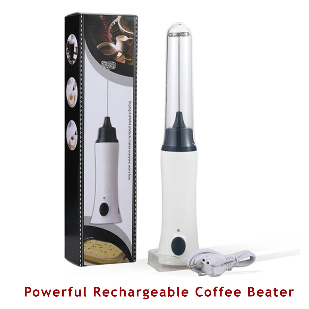 Coffee Beater and Egg Whisker - Rechargeable