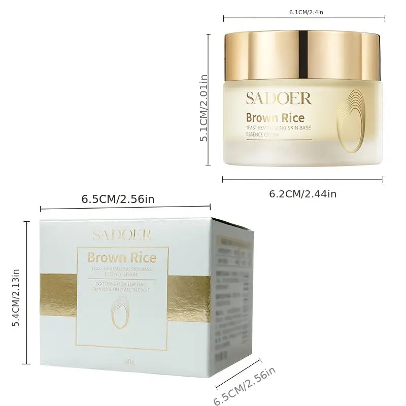 Sadoer Brown Rice Cream Nourishing & Brightening Moisturizer - 50g
