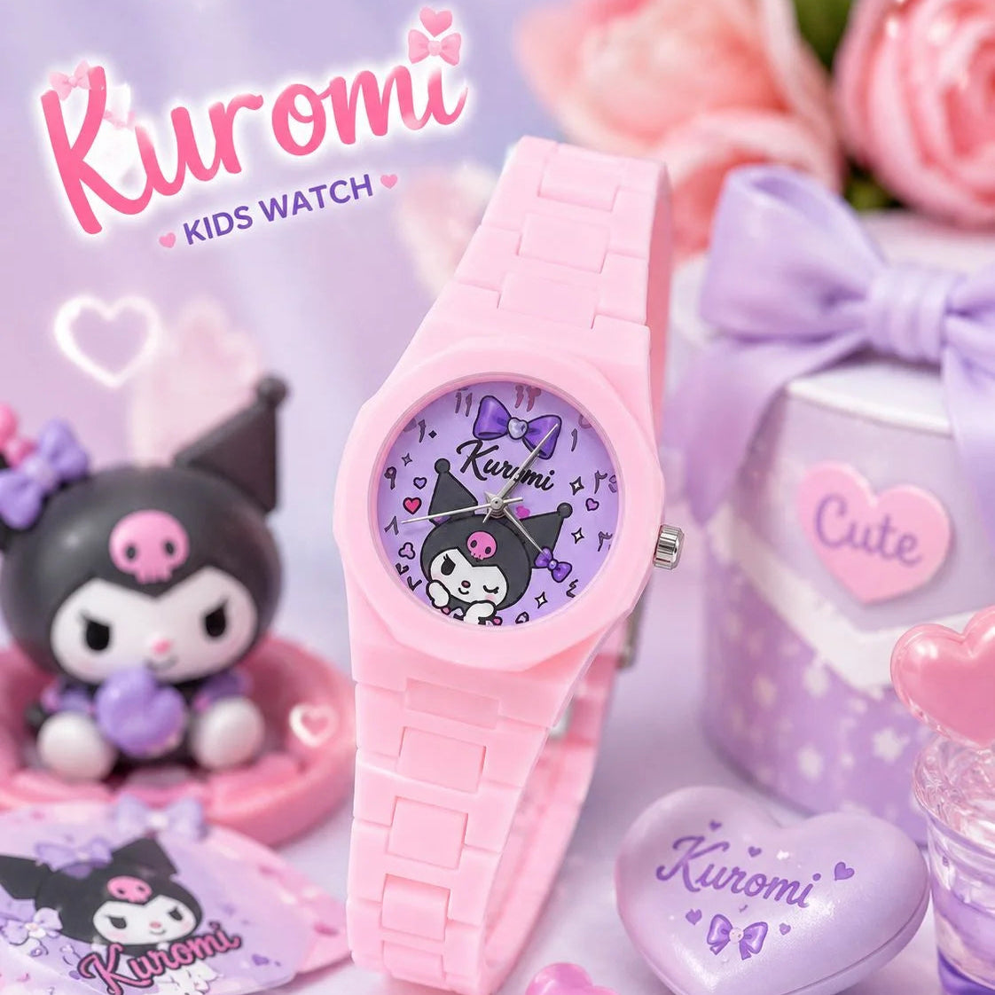 Timees Sanrio Character Pink Silicone Watch