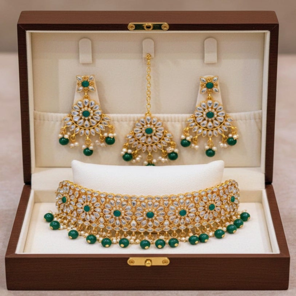 Kundan Shisha Choker set