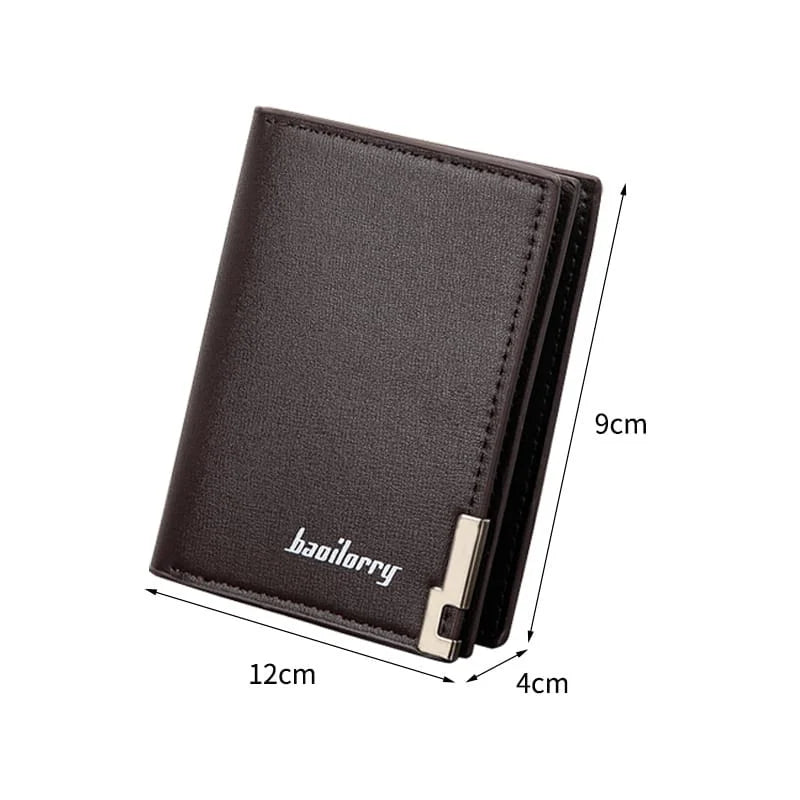 Baoilorry Leather Slim Bifold Wallet