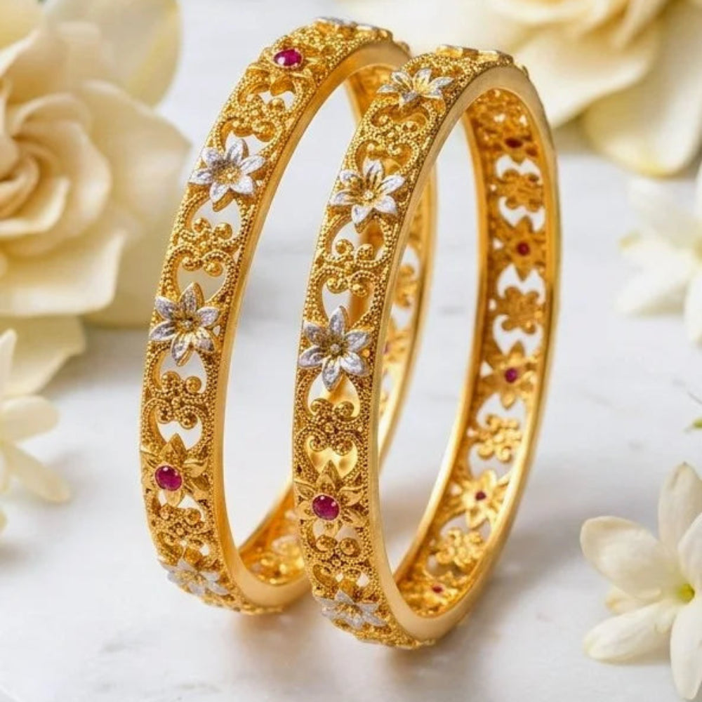 Rajwari Two-Tone Bangles