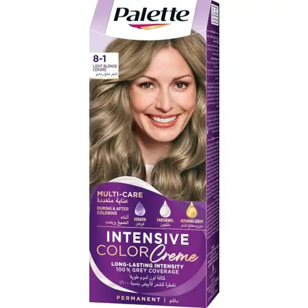 Palette Hair Color 8-1 Light Ash Blonde - 50ml