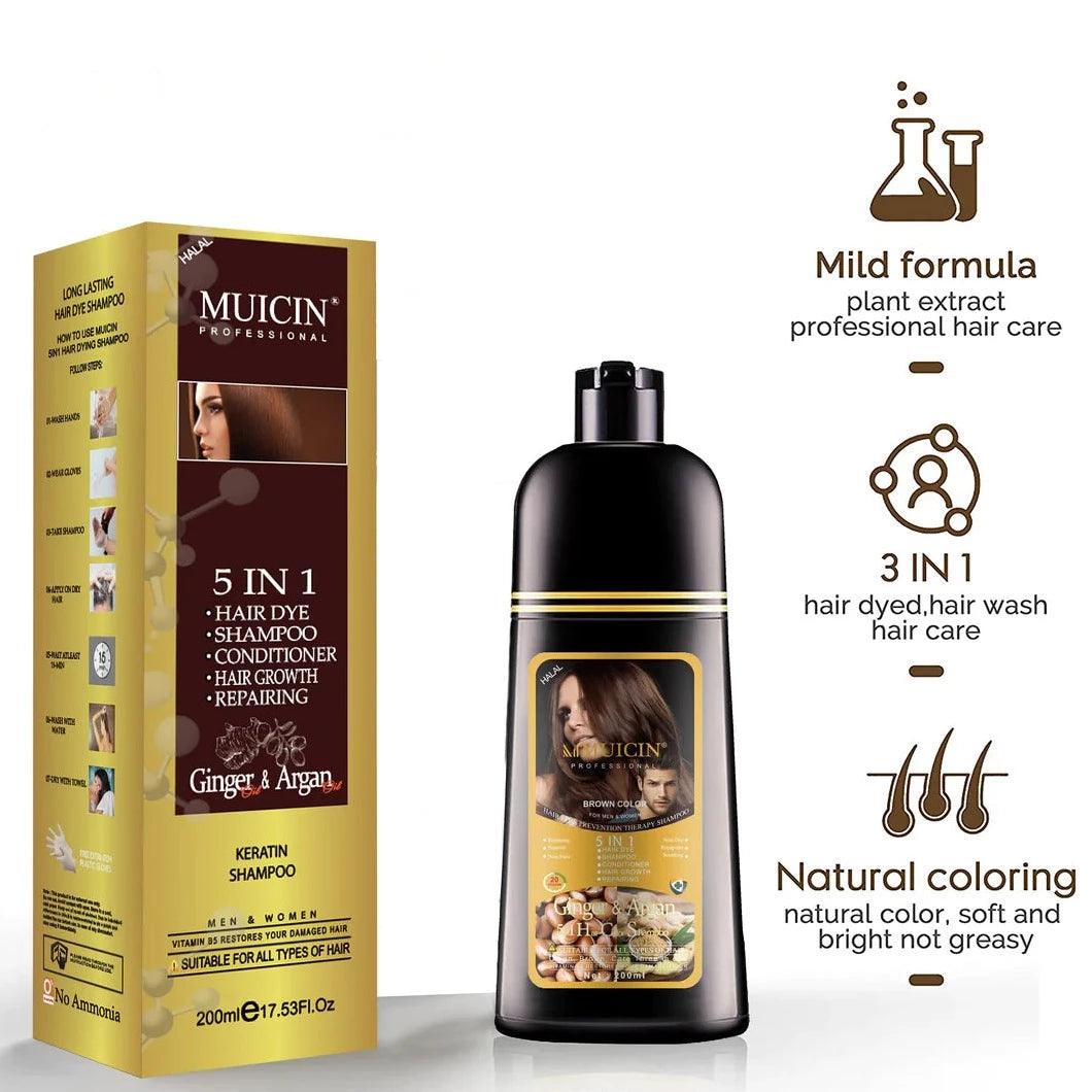5 in 1 Muicins Ultimate Hair Color Shampoo 200ml