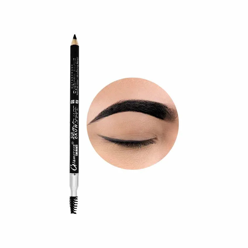 Glamorous Face Waterproof Eyebrow Pencil With Brush (2 Shades)