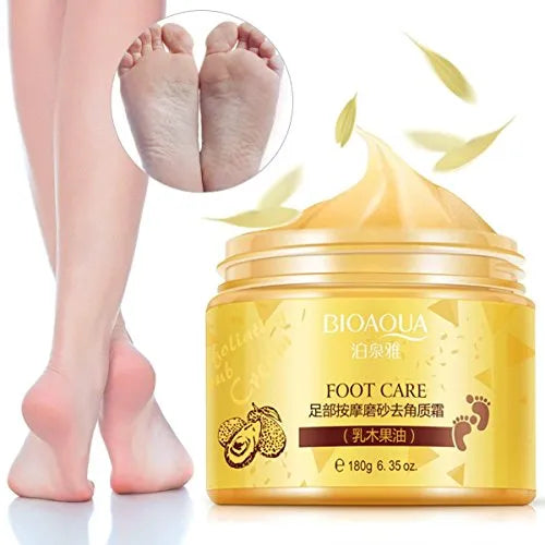 Bioaqua Shea Butter Foot Care Cream Massage Scrub - 180g