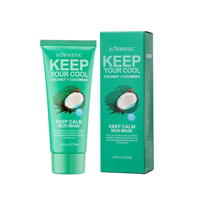 KORMESIC Beauty Skin Care Coconut + Cucumber Face Mask Clay Mud Mask - 100g