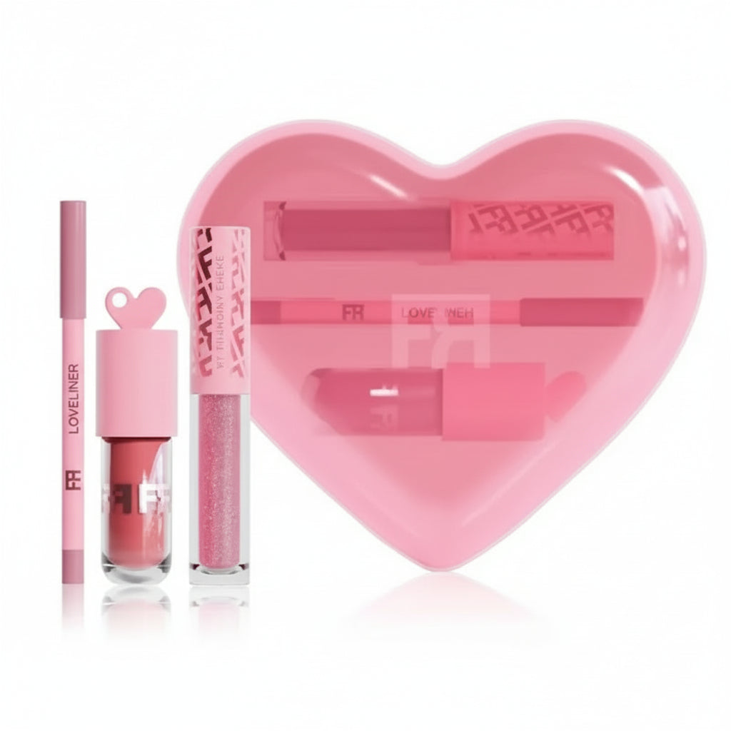 Romcom 3in1 lip kit Matte Lipgloss, Lipliner, Shiny Gloss