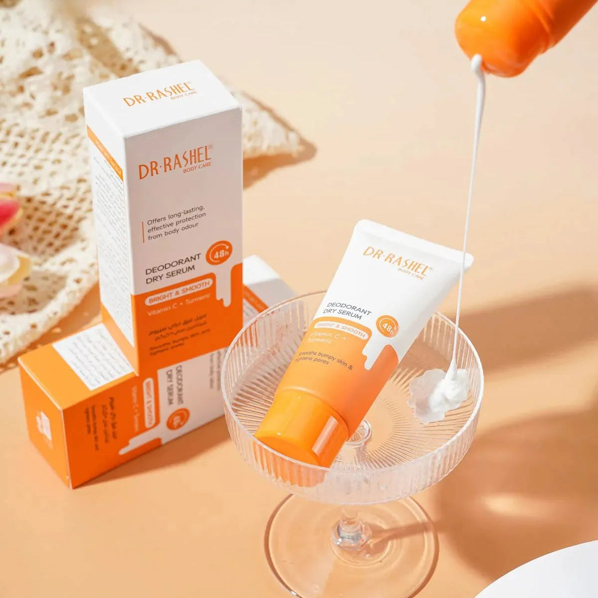 DR.RASHEL Vitamin C +Turmeric Deodorant Dry Serum - 60ml