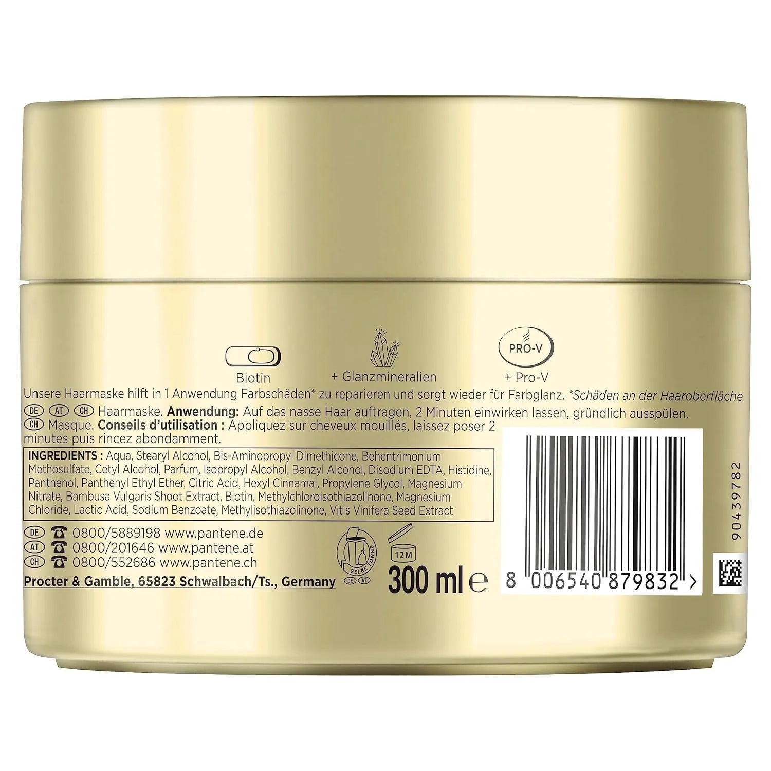 Pantene Pro‑V Miracles Colour Gloss & Deep Repair Hair Mask – 300 ml