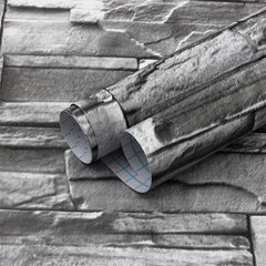 70cm x 77cm - Grey Brick Wallpaper Peel and Stick Wallpaper