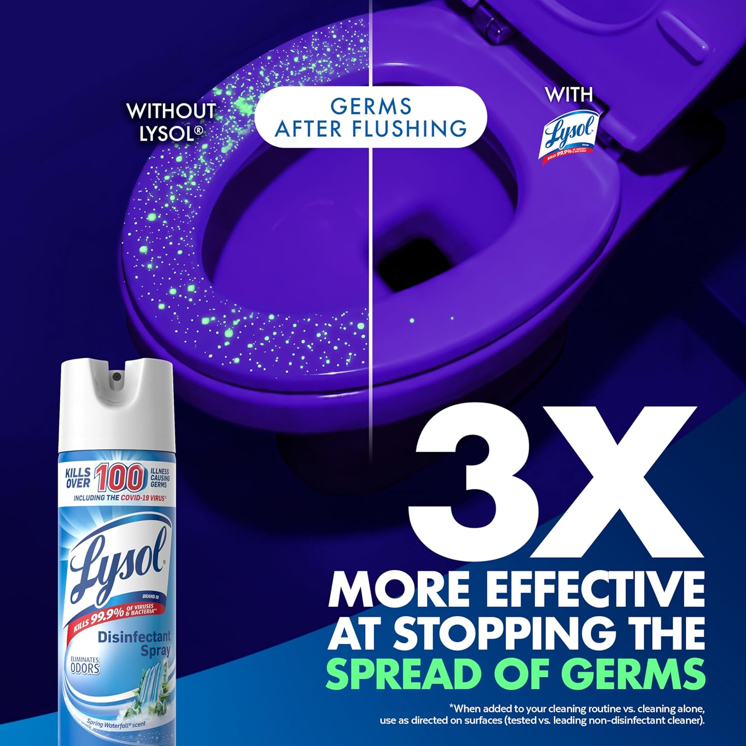 Lysol Disinfectant Spray Spring Waterfall - 354g
