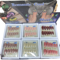 Romantic Cool Shimmer Cat Eye Nails