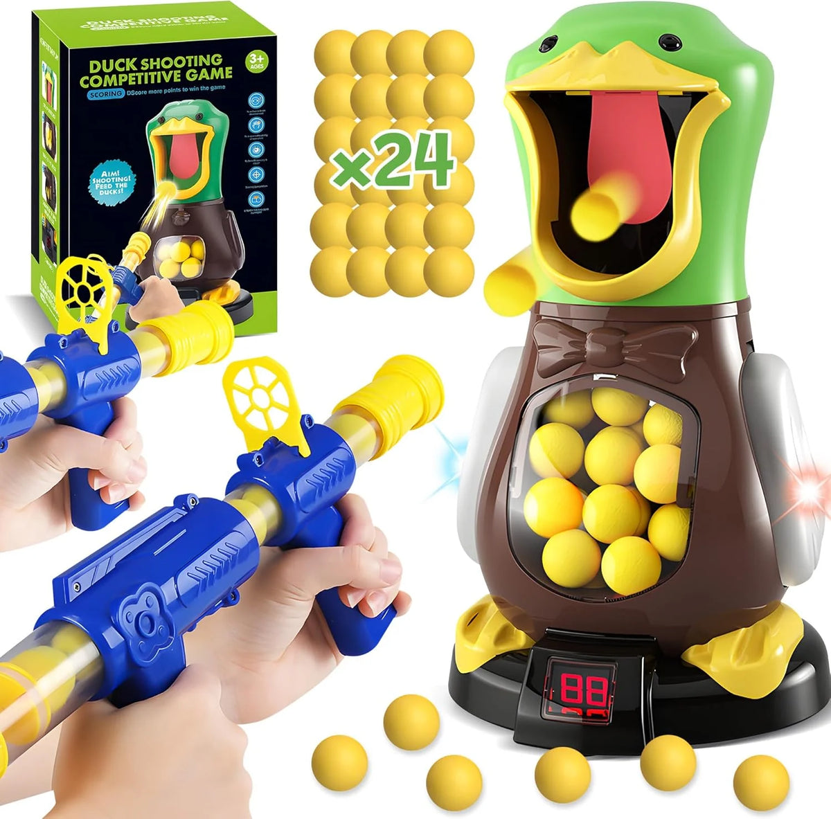 Duck Foam Soft-bullets Air Gun Shooting Game Toy