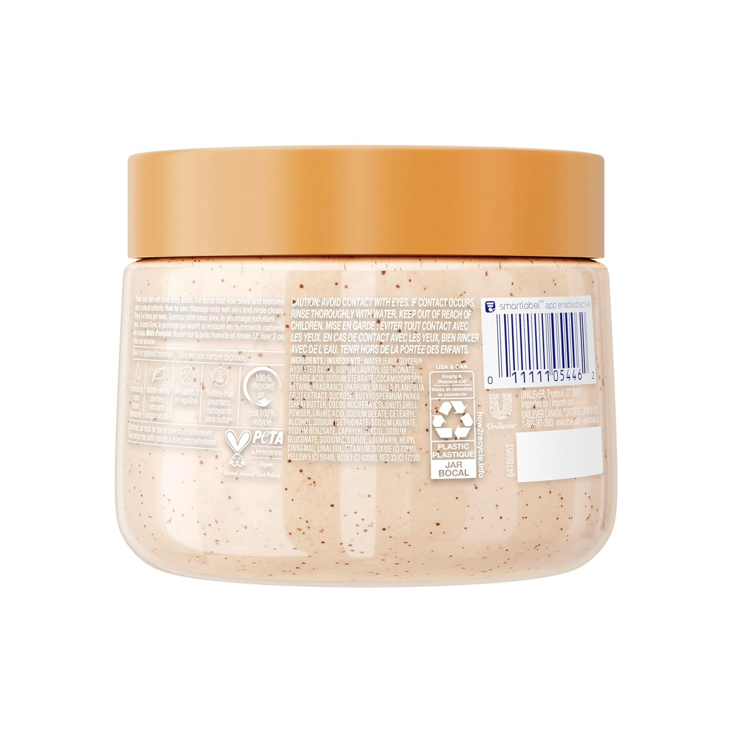 Dove Vanilla Sugar & Shea Butter Body Scrub  - 425g