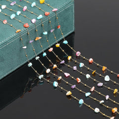 Colorful Irregular Shape Shell Chain Permanent Bracelet