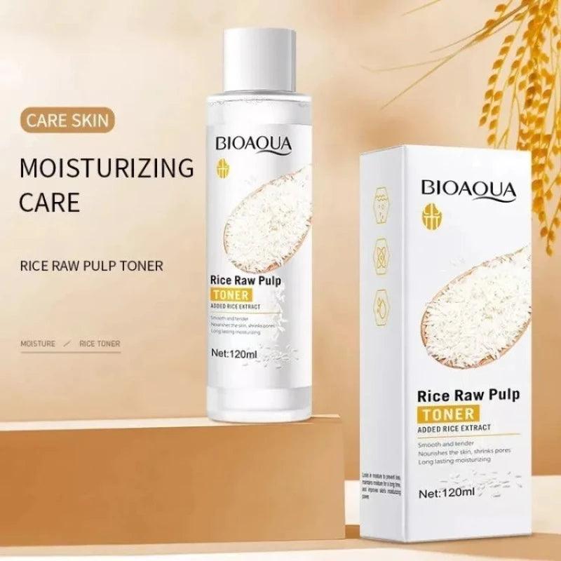 6 in 1 Bioaqua Rice Pulp Glow Moisturizing Skin Set
