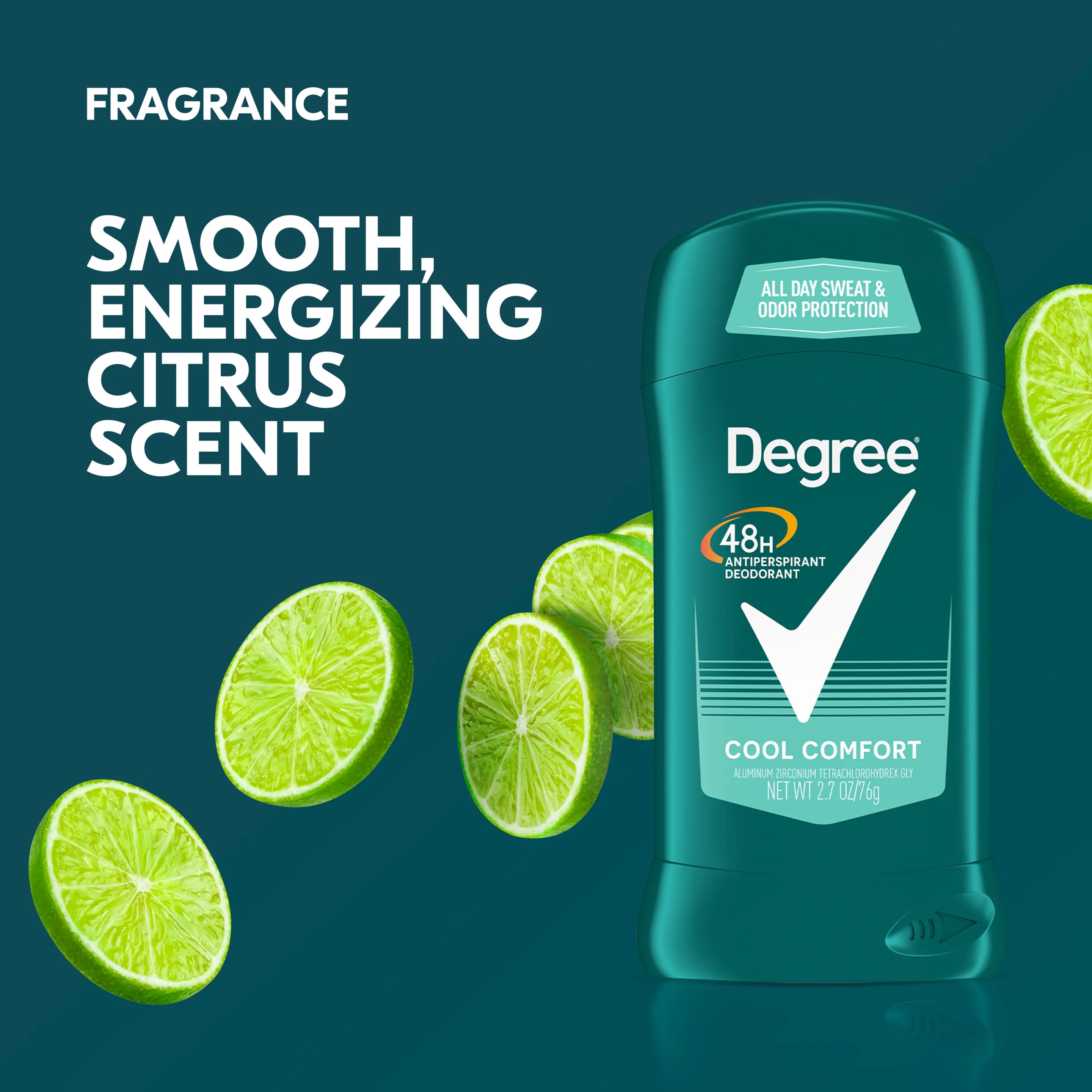 Degree Cool Comfort Antiperspirant Deodorant Stick - 76g