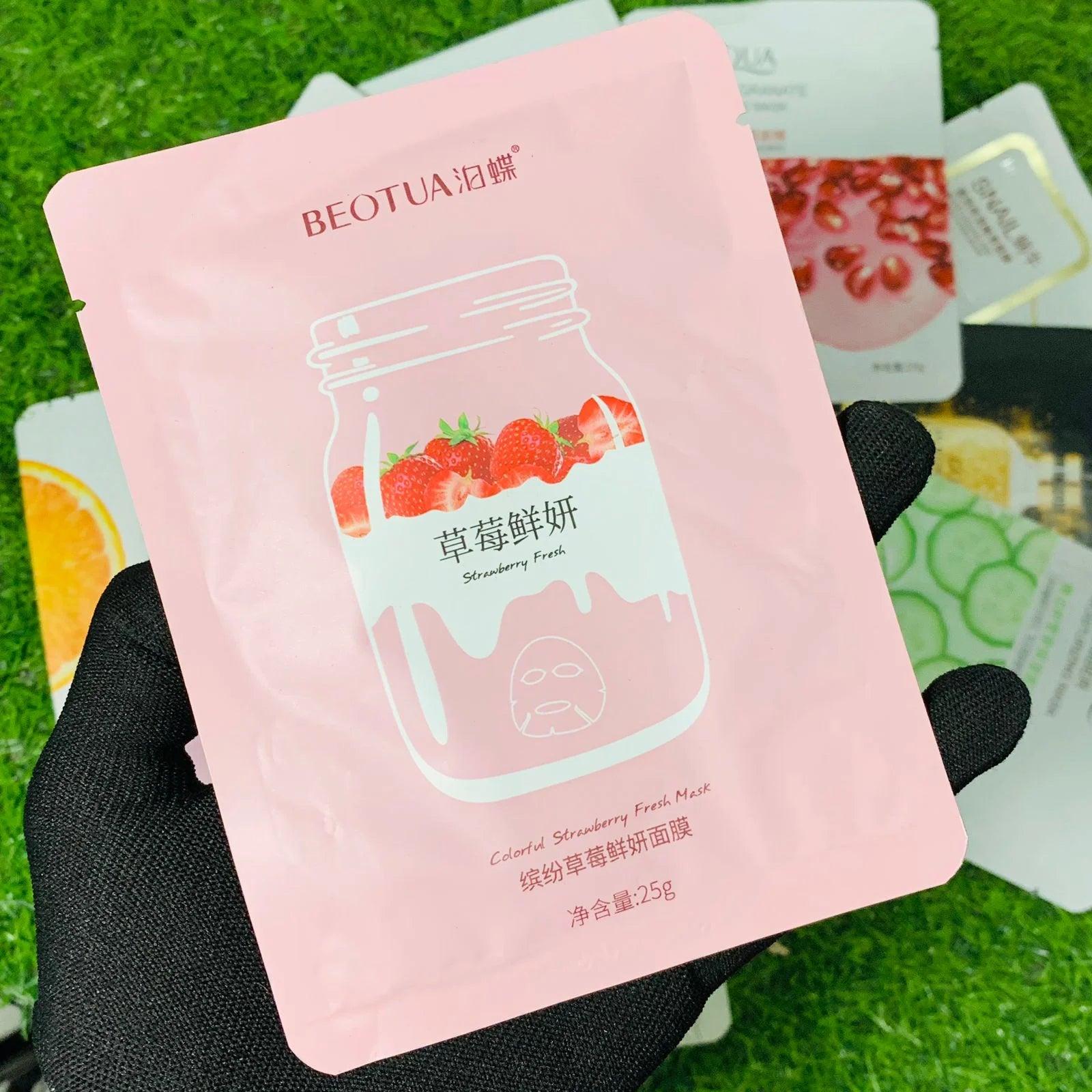 10 PACK 🔥 Moisturizing Face Sheet Mask ( Imported ) ( LIMITED STOCK 🚨)