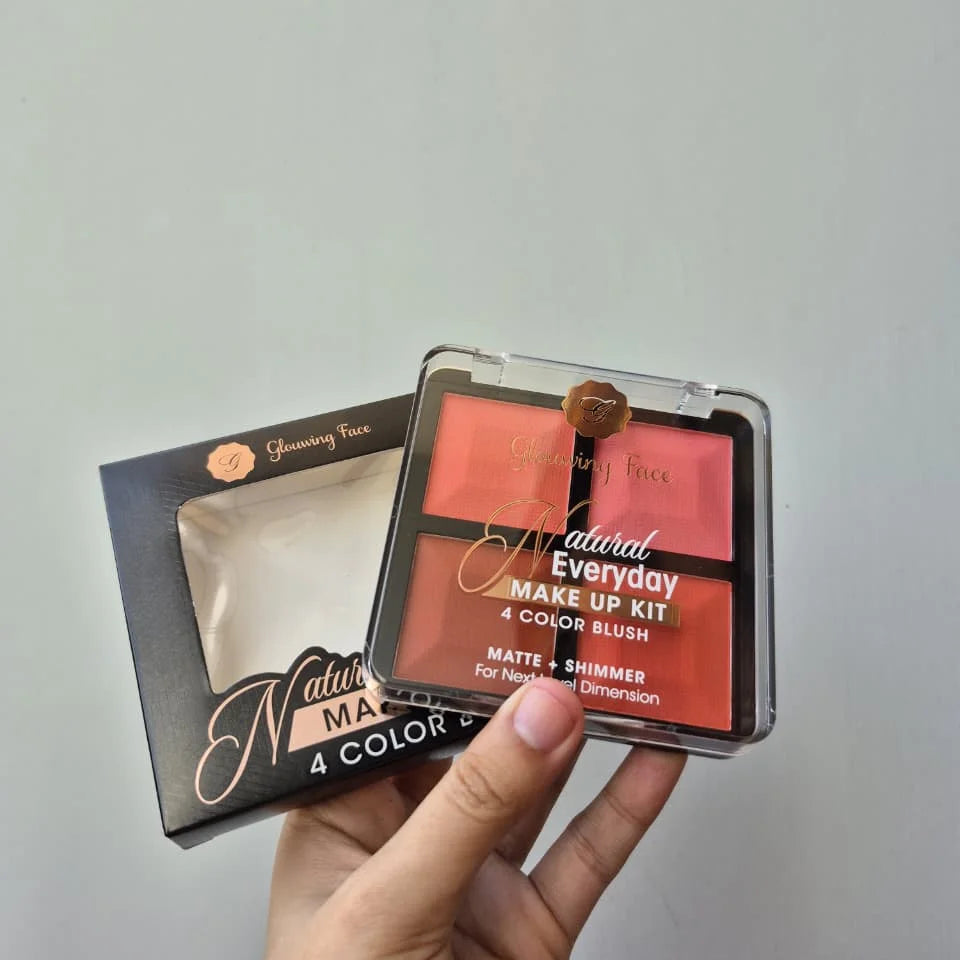 Glowing Face  Natural Everyday Blush Kit