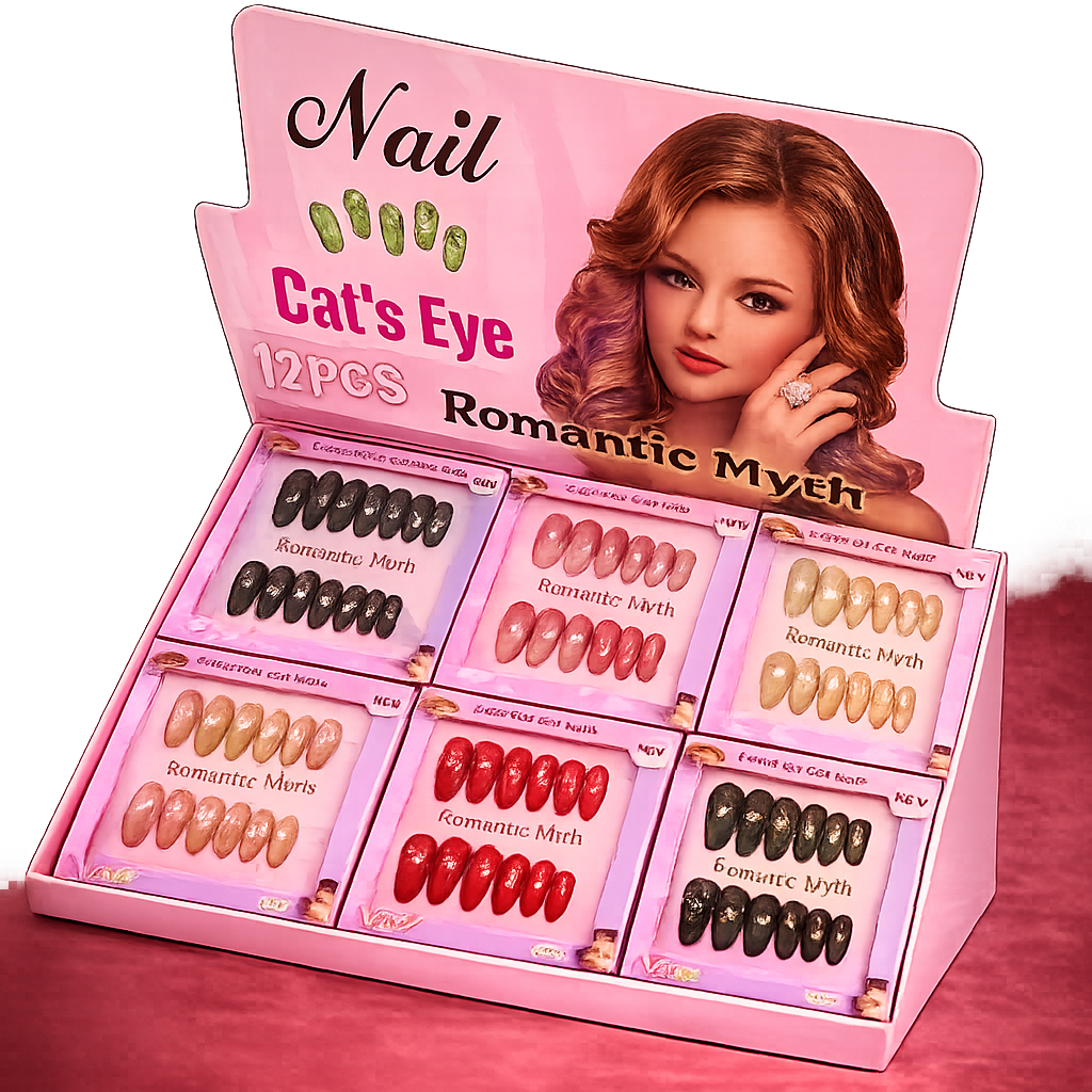 Romantic Myth Cat Eye Press-On Nails