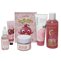 Rosy Glow 6-in-1 Skincare Set - Pack of 6 Items