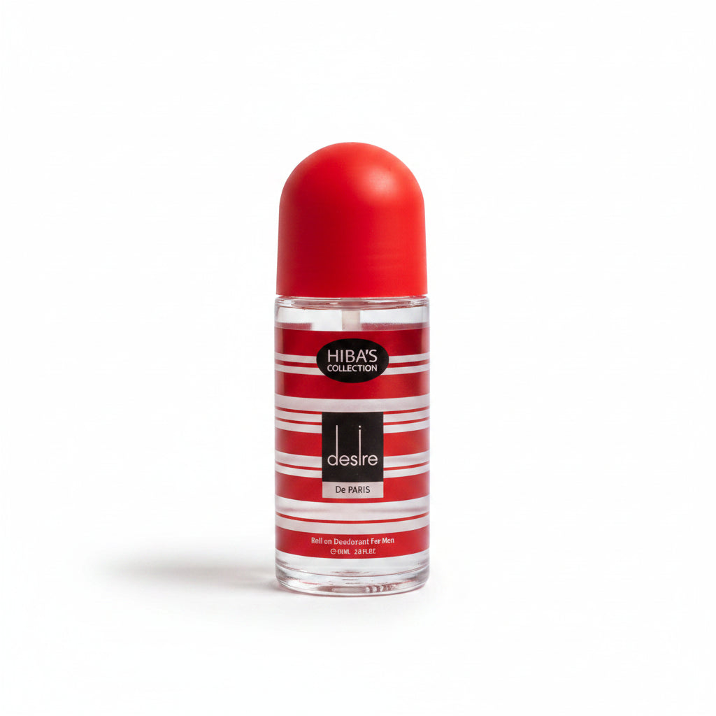 Hiba's Collection Desire Roll On Deodorant for Men – 60ml