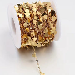 Stainless Steel  Round Pendant Permanent Bracelet - 5m
