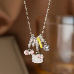 Hello Kitty Multi-Charm Pendant Necklace