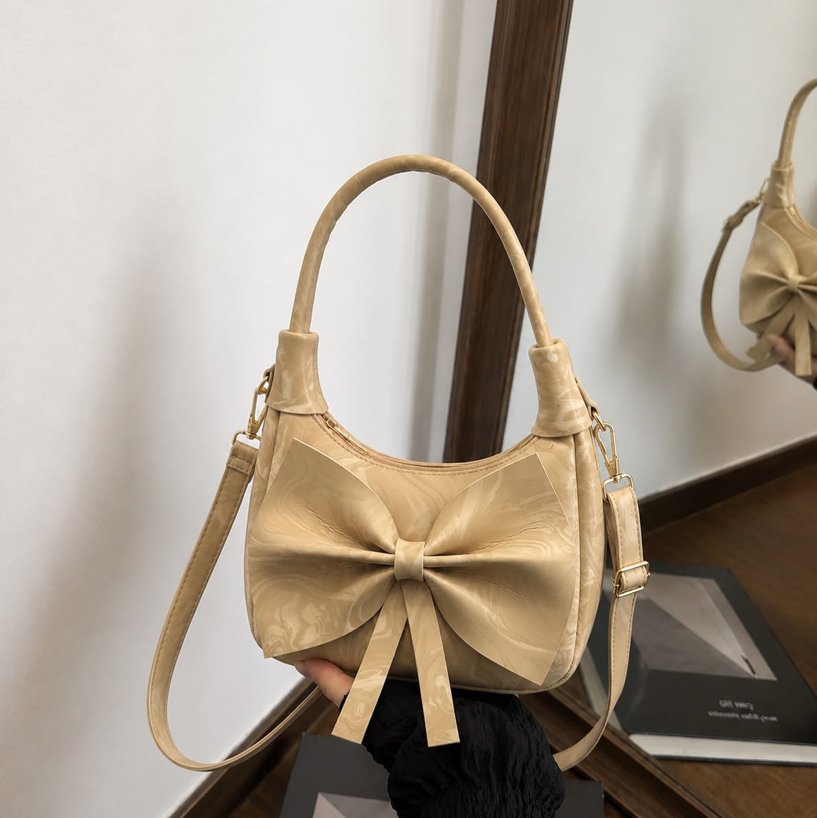 Bow Style Cross Body Bag For Girls