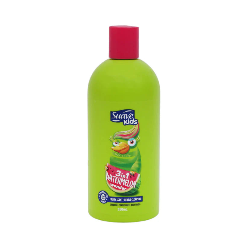 Suave - Watermelon Wonder 3-in-1 Shampoo, Conditioner, Body Wash - 350ml