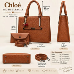 Chloé Floral Handbag & Pouch Set