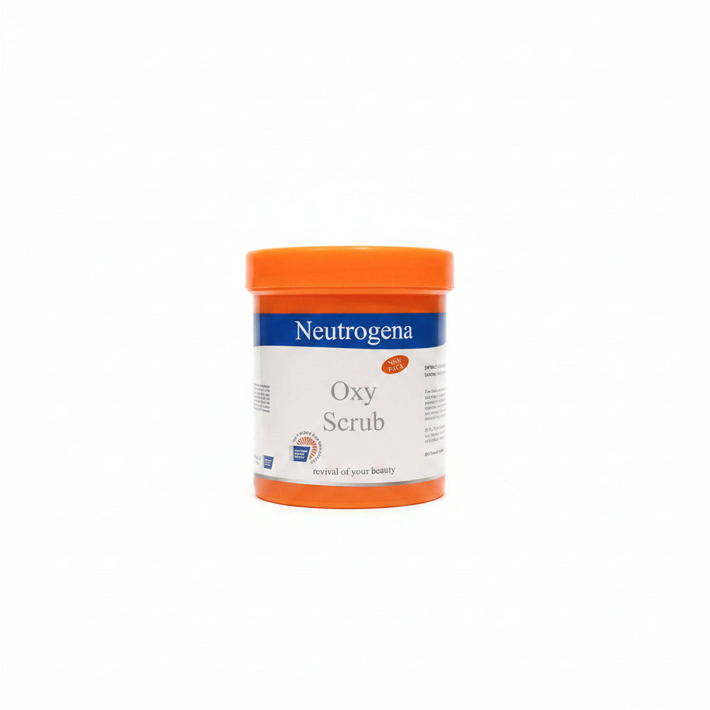 Neutrogena Oxy Scrub – Deep Exfoliating Face & Body Scrub (Large Jar)