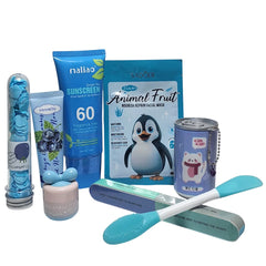 Pack of 8 Items Blue Beauty Self-Care Combo
