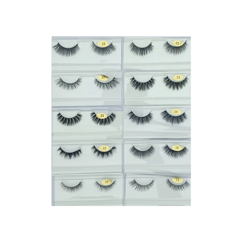 Glamorous Face 8D Mink Hair Eyelashes 10 Pieces GF 8066