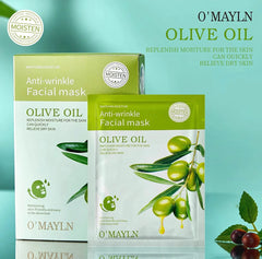 O'Mayln Anti-Wrinkle Olive Oil Facial Mask - 10 PCS
