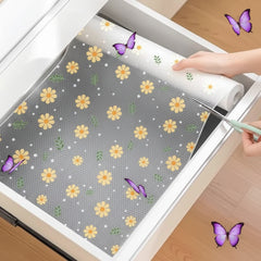 Floral PVC Drawer & Shelf Liner - Each