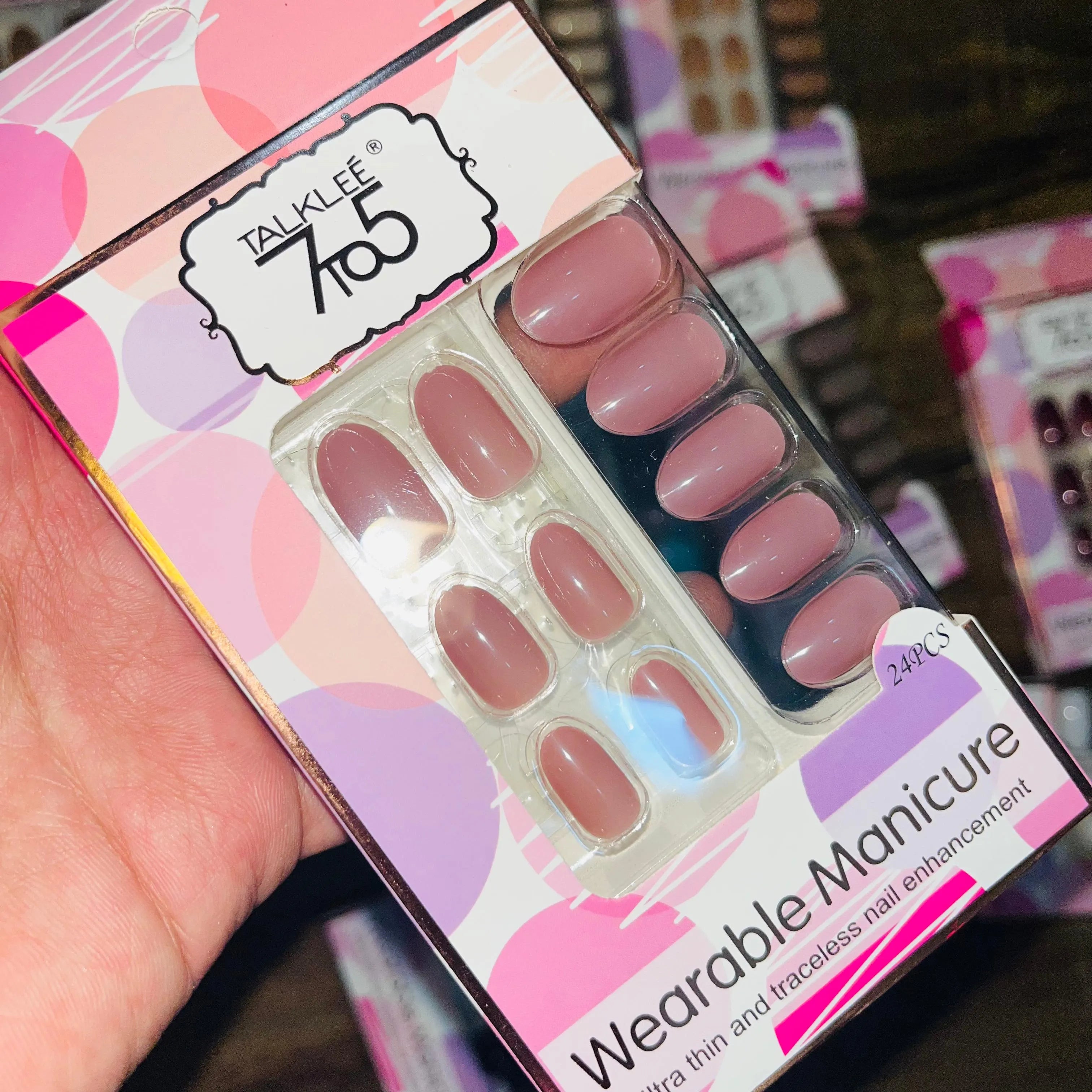 7To5 Talklee Wearable Artifical Nails With Free Stickers