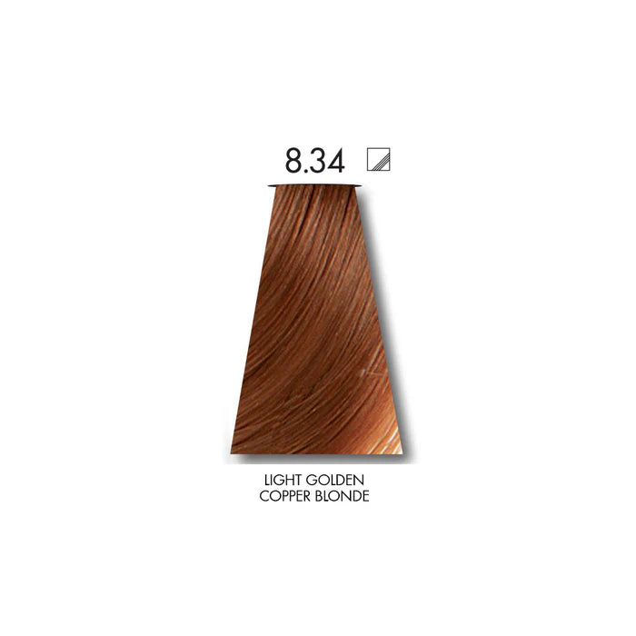 Keune Tinta Deal Light Copper Golden Blonde 8.34 with Keune Developer 20 Volume - 60 ml