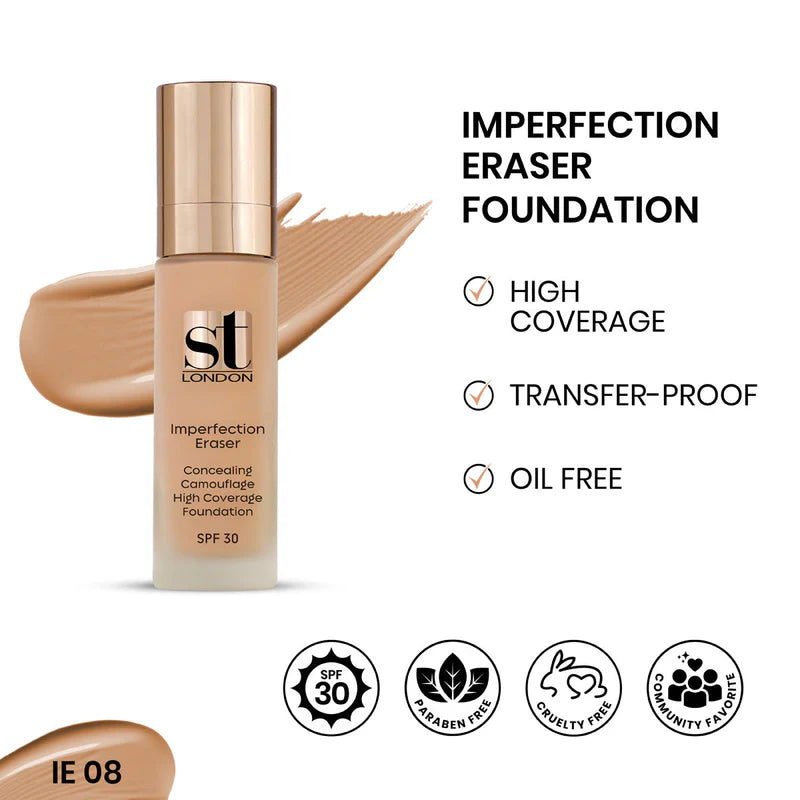 ST London Imperfection Eraser Concealing Foundation, SPF 30