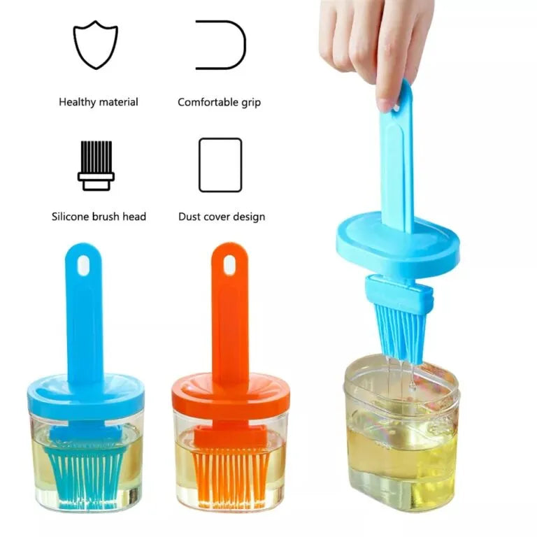 Silicone Oil Brush Bottle with Brush Oil Dispenser
