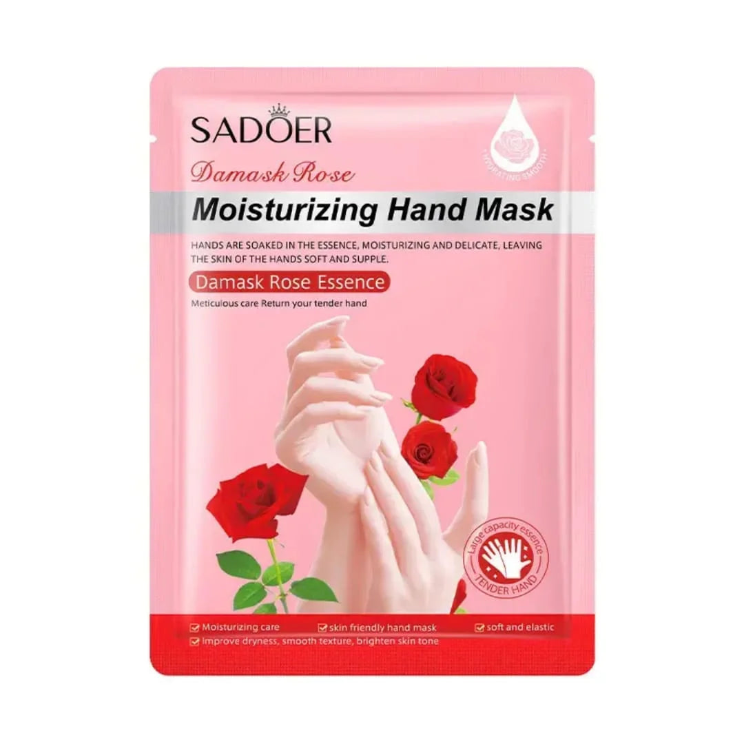 SADOER Damask Rose Moisturizing Hand Mask