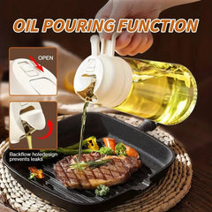 Kitchen Glass Oil Sprayer Bottle - 470ml