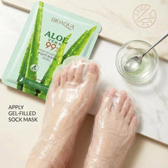 BIOAQUA Aloe Vera 99% Hydrating Soothing Foot Mask